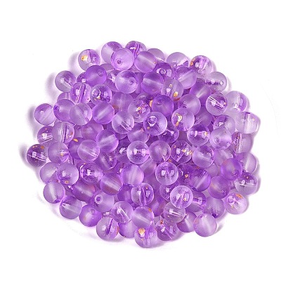 Frosted Baking Paint Glass Beads LS-DGLA-N005-8mm-06-1