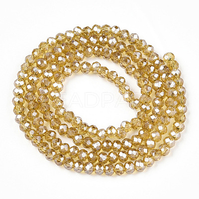 Electroplate Glass Beads Strands EGLA-A034-T2mm-A01-1-1