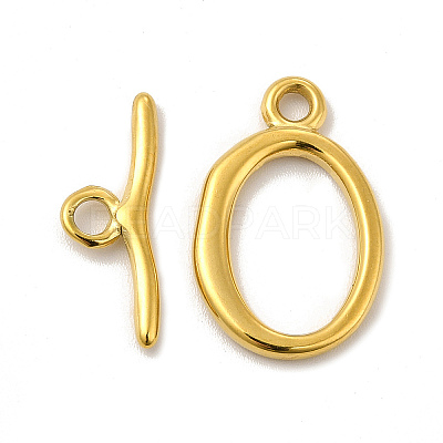 Ion Plating(IP) 304 Stainless Steel Toggle Clasps X-STAS-F290-05G-1
