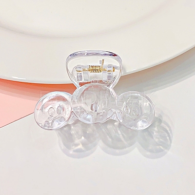 Transparent Plastic Claw Hair Clips PHAR-F016-08-1