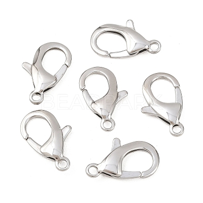Tarnish Resistant 304 Stainless Steel Lobster Claw Clasps STAS-AB25-1