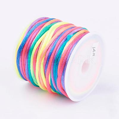 Nylon Satin Rattail Cords NWIR-L006-1mm-14-1