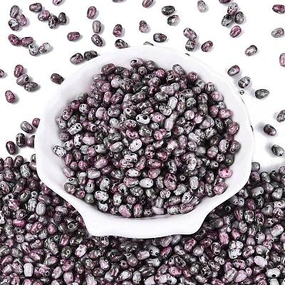 Picasso Glass Seed Beads SEED-N012-10M-1