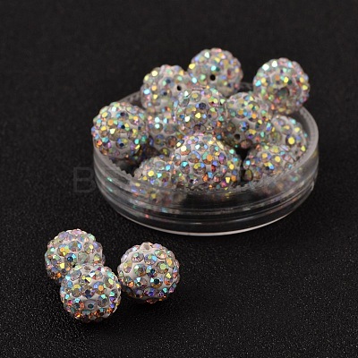 Pave Disco Ball Beads RB-H258-10MM-101-1