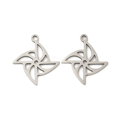 201 Stainless Steel Laser Cut Pendants STAS-P428-05P-1