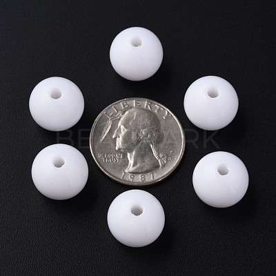 Opaque Acrylic Beads MACR-S370-C14mm-01-1