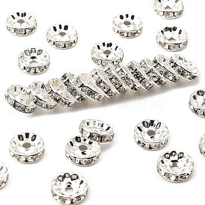 Brass Grade A Crystal Rhinestone Beads RB-A003-10MM-S-1
