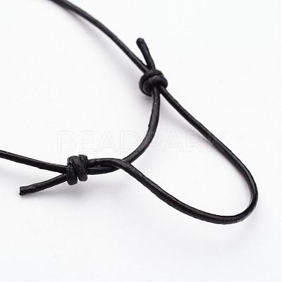 Cowhide Leather Cord Bracelets BJEW-JB02521-1