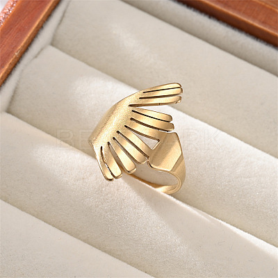 304 Stainless Steel Cuff Open Rings WG29F56-02-1