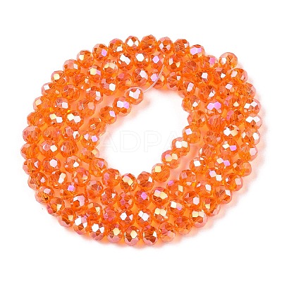 Electroplate Glass Beads Strands EGLA-A044-T4mm-B25-1