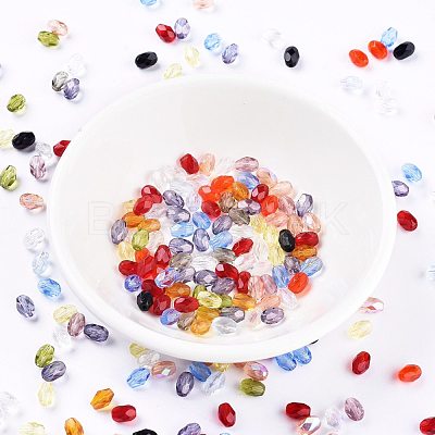 Electroplated Transparent Czech Glass Beads GLAA-I045-03-1