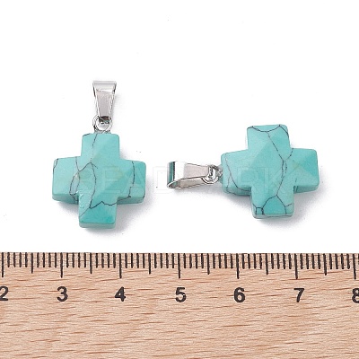 Synthetic Turquoise Pendants X-G-K359-02P-02-1