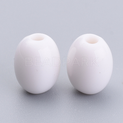 Opaque Acrylic Beads X-SACR-S300-08C-01-1