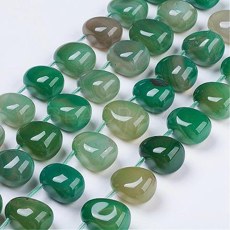 Natural Agate Beads Strands G-G693-A10-1