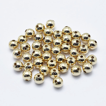 Brass Beads KK-G331-52G-5mm-NF-1