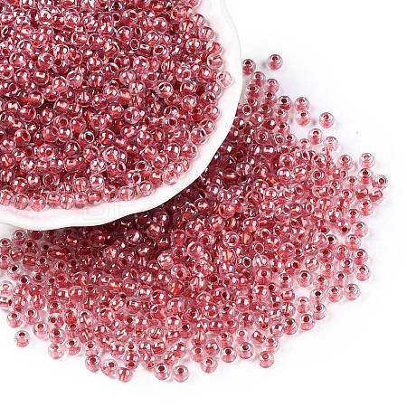 6/0 Transparent Inside Colours Glass Seed Round Beads X1-SEED-N006-004L-1