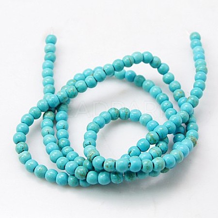 Synthetic Turquoise Beads Strands X-G-H1564-2mm-2-1
