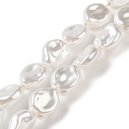 ABS Plastic Imitation Pearl Beads Strands KY-F021-02-1