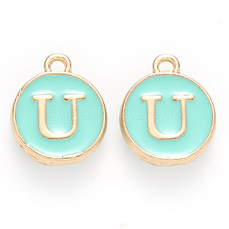 Golden Plated Alloy Enamel Charms LS-ENAM-S118-05U-1