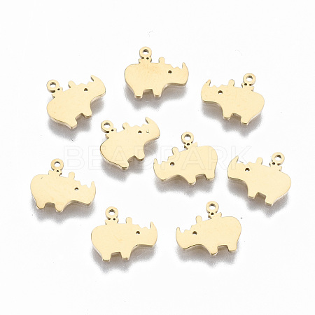 304 Stainless Steel Charms STAS-S116-074G-1