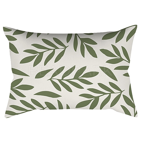 Green Series Nordic Style Geometry Abstract Polyester Throw Pillow Covers PW23042594708-1