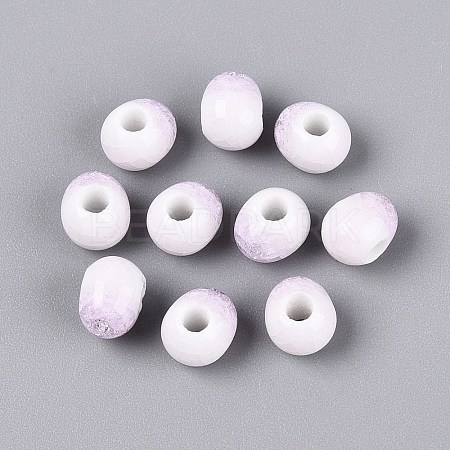 Handmade Crackle Porcelain Beads PORC-Q008-06A-03-1