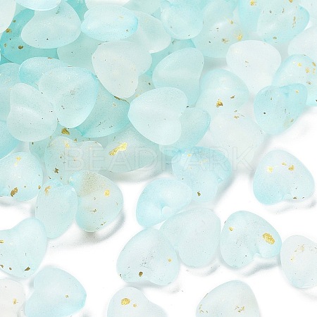 Frosted Transparent Acrylic Beads OACR-F013-03-1