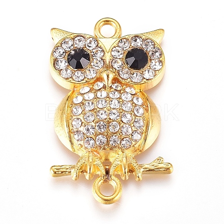 Alloy Rhinestone Links connectors RB-B062-A01G-1
