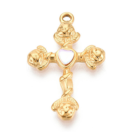 304 Stainless Steel Pendants STAS-N110-26A-G-1