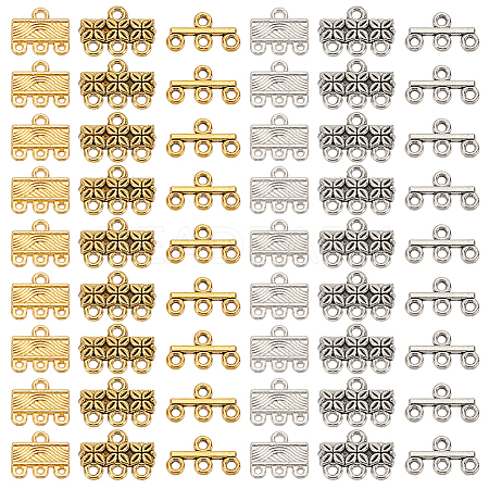   84Pcs 6 Styles Alloy Chandelier Components Links FIND-PH0020-20-1