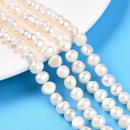 Natural Cultured Freshwater Pearl Beads Strands LS-PEAR-N014-06C-1