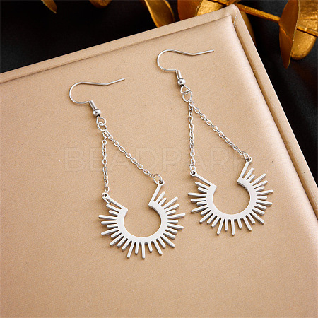 304 Stainless Steel Dangle Earrings FS-WG846BB-12-1