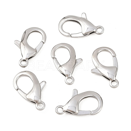 Tarnish Resistant 304 Stainless Steel Lobster Claw Clasps STAS-AB25-1