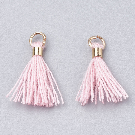 Polycotton(Polyester Cotton) Tassel Pendant Decorations FIND-S275-27G-1