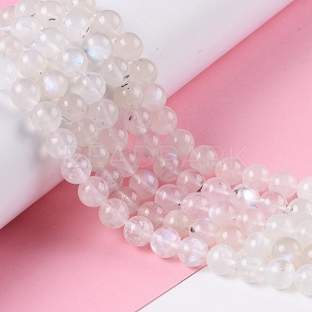 Natural Rainbow Moonstone Beads Strands G-I249-B04-05-1