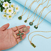 6Pcs Brass Chains Necklaces NJEW-OC00007-3