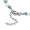 2Pcs 2 Styles Shell Beaded Bracelets BJEW-TA00586-01-5