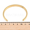 Ion Plating(IP) 304 Stainless Steel Cuff Bangles STAS-I110-10-6mm-G-3