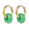 Rondelle Natural Malaysia Jade Beads Jewelry Sets SJEW-JS01237-3