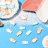 10Pcs Natural Shell Pendants SHEL-YW0001-12-4