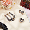 WADORN 2 Sets Belt Alloy Buckle Sets AJEW-WR0002-24-4