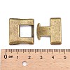 Tibetan Style Alloy Snap Lock Clasps TIBEB-A101306-AB-FF-2