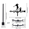 Orangutan Iron Wind Direction Indicator AJEW-WH0265-011-2