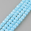 Synthetic Crackle Quartz Beads Strands X-GLAA-S134-6mm-13-1