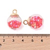 Glass Round Pendants GLAA-P063-01G-10-3