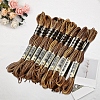 10 Skeins 6-Ply Polyester Embroidery Floss OCOR-CY0002-99F-7