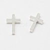 Brass Tiny Cross Charms KK-F718-08S-2