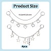 4Pcs Iron Boot Strap Chains HJEW-OC00219-2