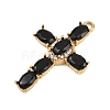 304 Stainless Steel Rhinestone Pendants STAS-P430-02G-01-2