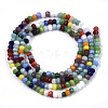 Opaque Glass Beads Strands GLAA-N041-006-2